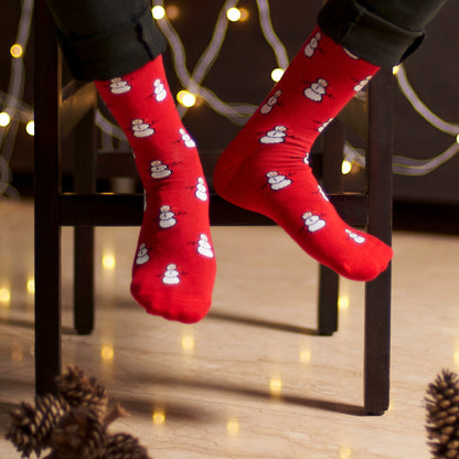 Mr. Snowman Men's Crew Socks