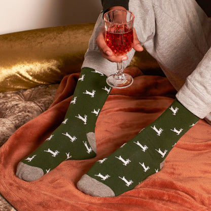 Green Dasher Men's Crew Socks