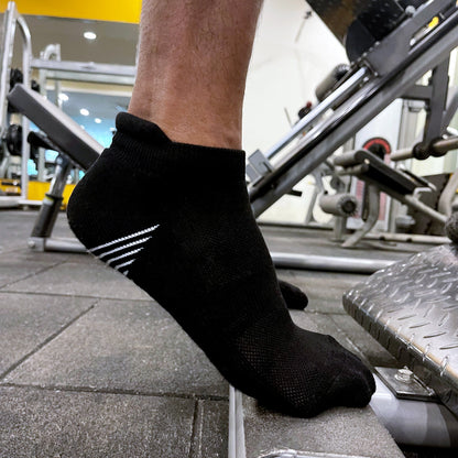 Black Bamboo Sports Socks For Men