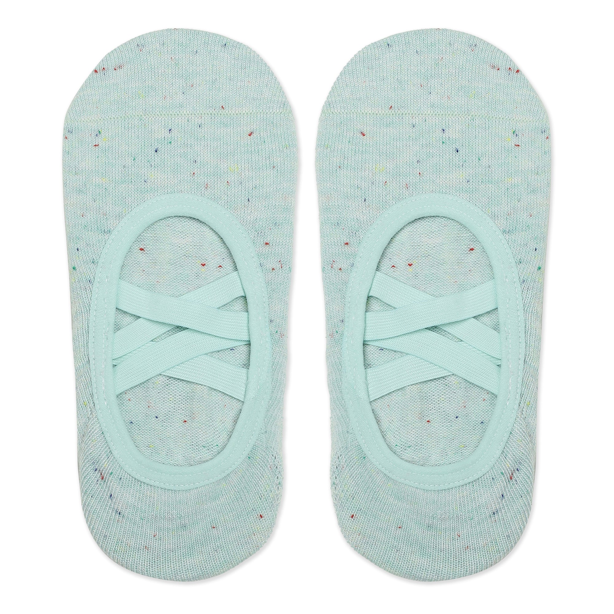 Double Criss Cross Yoga and Pilates Non-Slip Socks for Women - Green