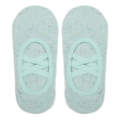 Double Criss Cross Yoga and Pilates Non-Slip Socks for Women - Green