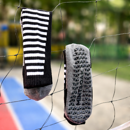 Grip Socks For Pickle, Paddle, Turf, Gym - Black