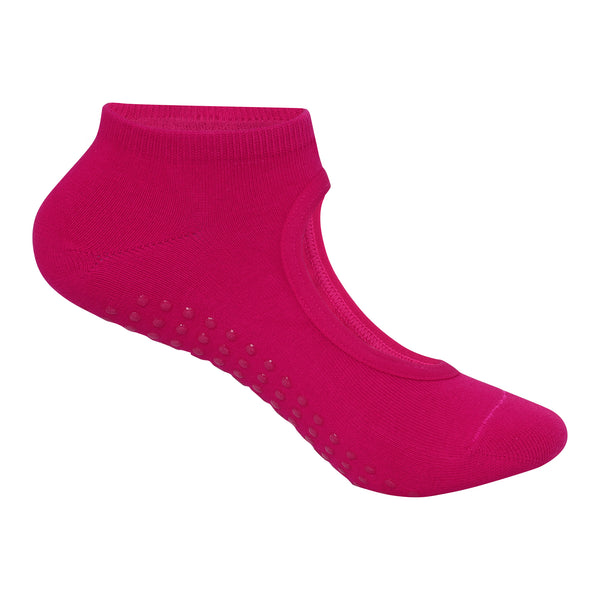 Set Of 2 Yoga Socks Anti-Skid Technology - Baby Pink & Fuchsia Pink