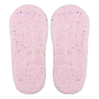 Double Criss Cross Yoga and Pilates Non-Slip Socks for Women - Pink