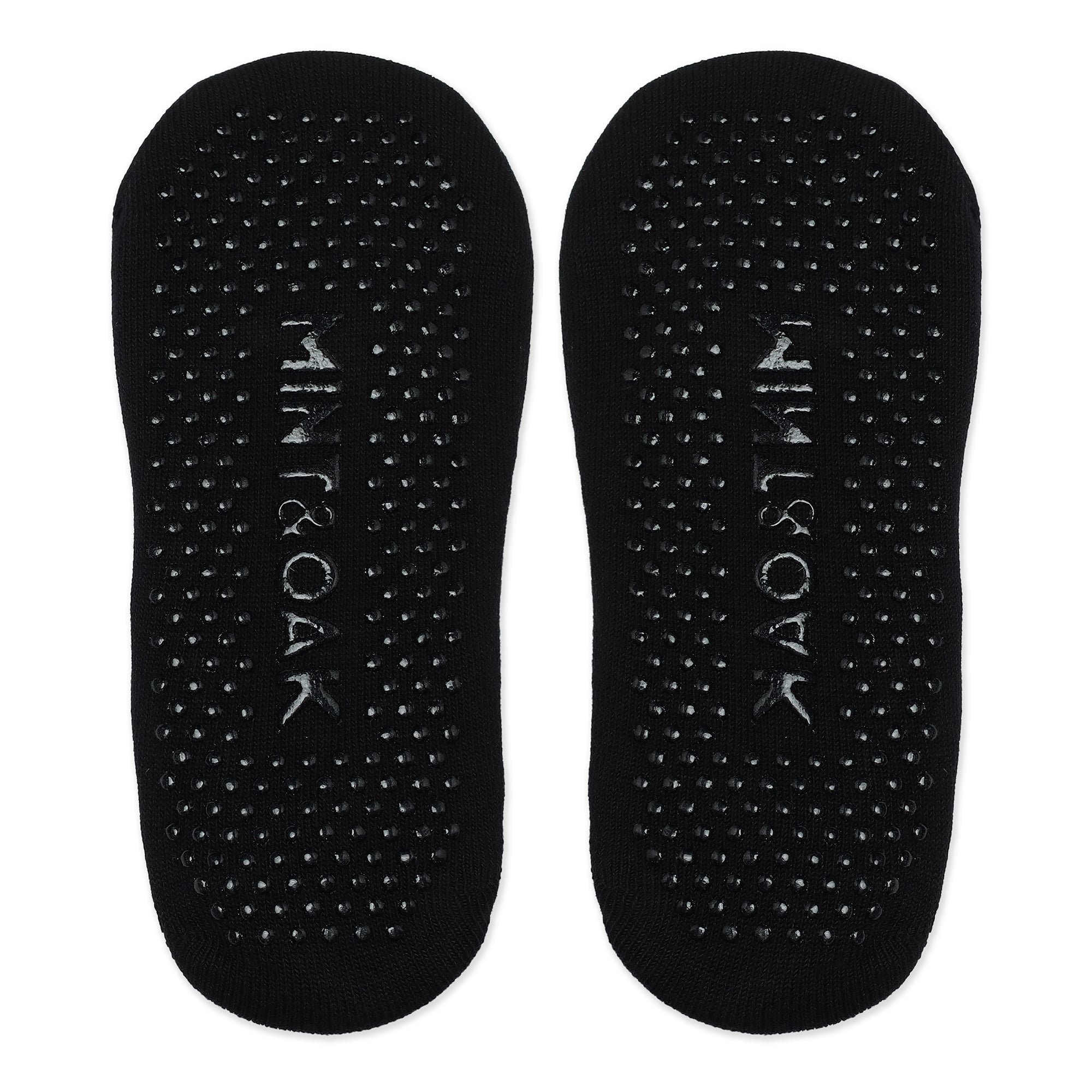 Double Criss Cross Yoga and Pilates Non-Slip Socks for Women - Black