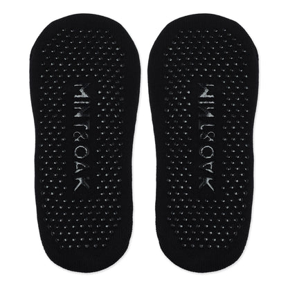 Double Criss Cross Yoga and Pilates Non-Slip Socks for Women - Black