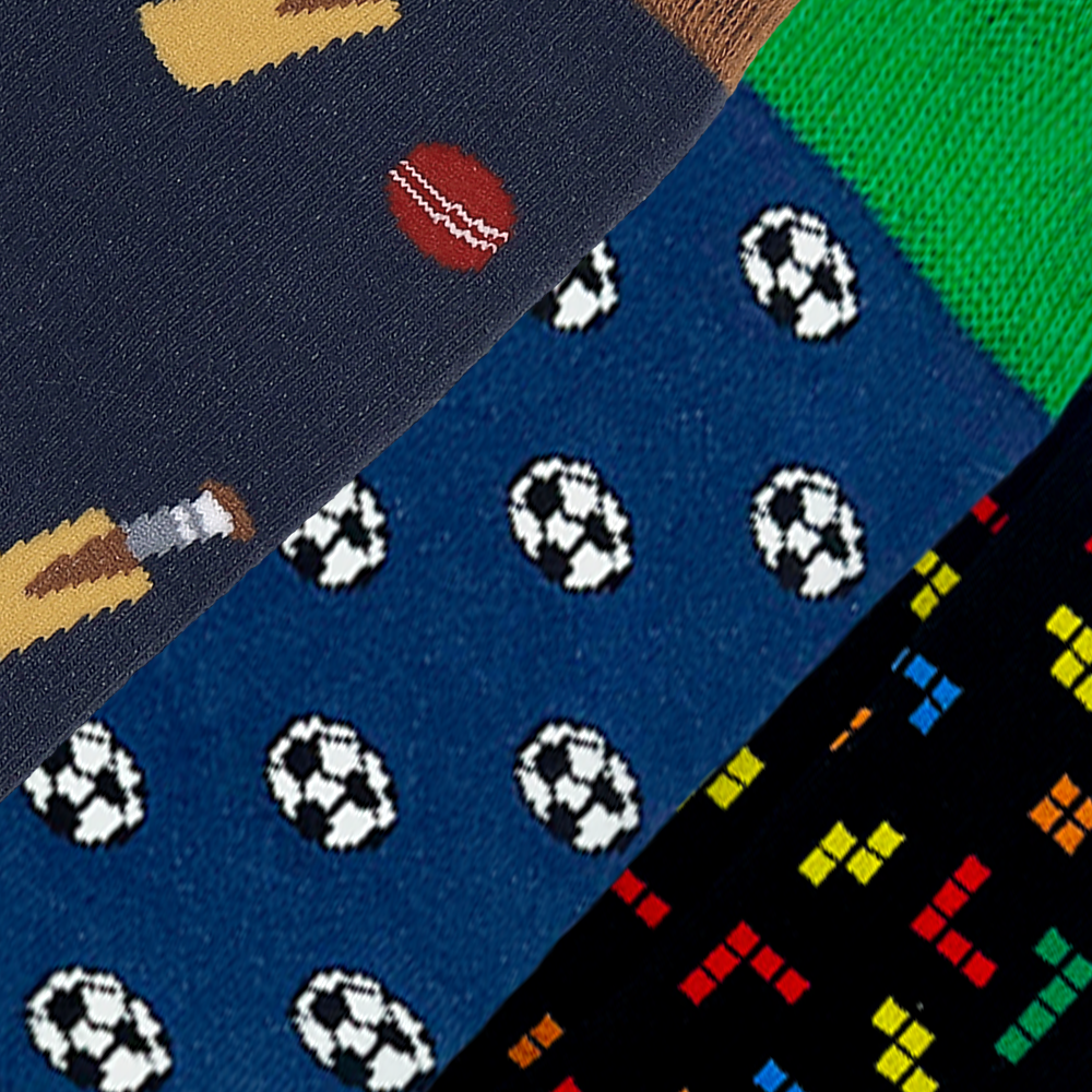 The Game Changer Set-of-3 Crew Socks for Men