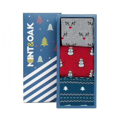 North Pole Set-of-3 Crew Socks for Men