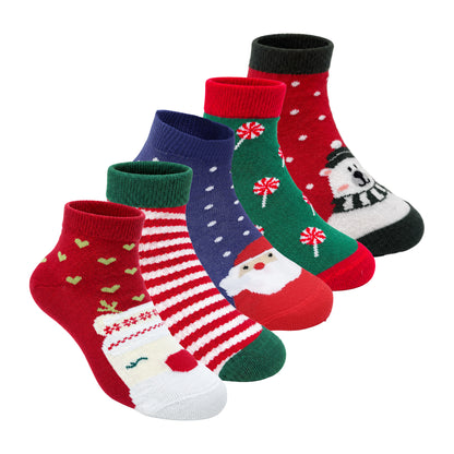 Lil’ Christmas Cheer Kids Socks Gift Set of 5
