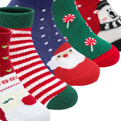 Lil’ Christmas Cheer Kids Socks Gift Set of 5