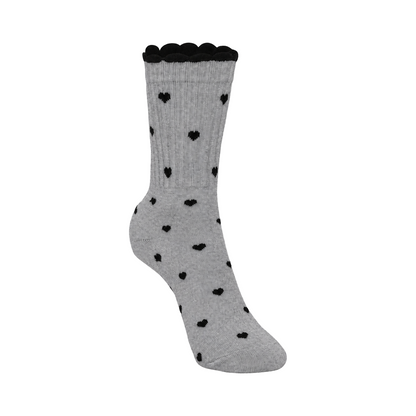 Women's Wool blend Crew Socks - Grey