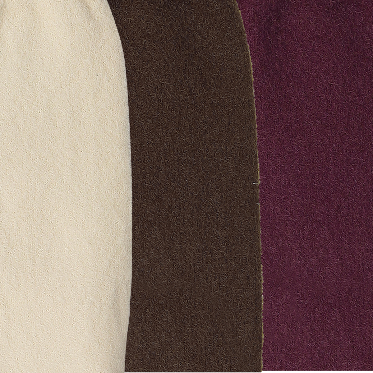 Women fuzzy Crew length socks - (BEIGE, BROWN, WINE)