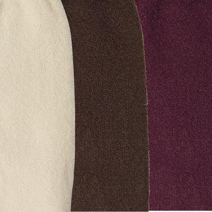 Women fuzzy Crew length socks - (BEIGE, BROWN, WINE)