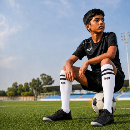 Kids Football Pack of 3 - (Black & White)