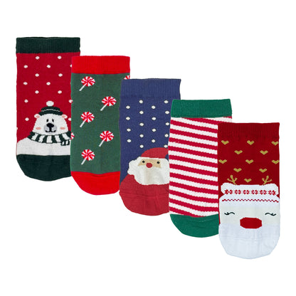 Lil’ Christmas Cheer Kids Socks Gift Set of 5