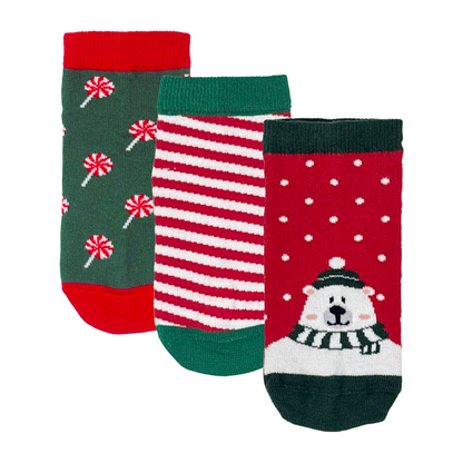 Lil’ Christmas Cheer Kids Socks Pack of 3