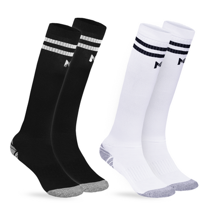 Kids Football Pack of 2 - (White & Black)