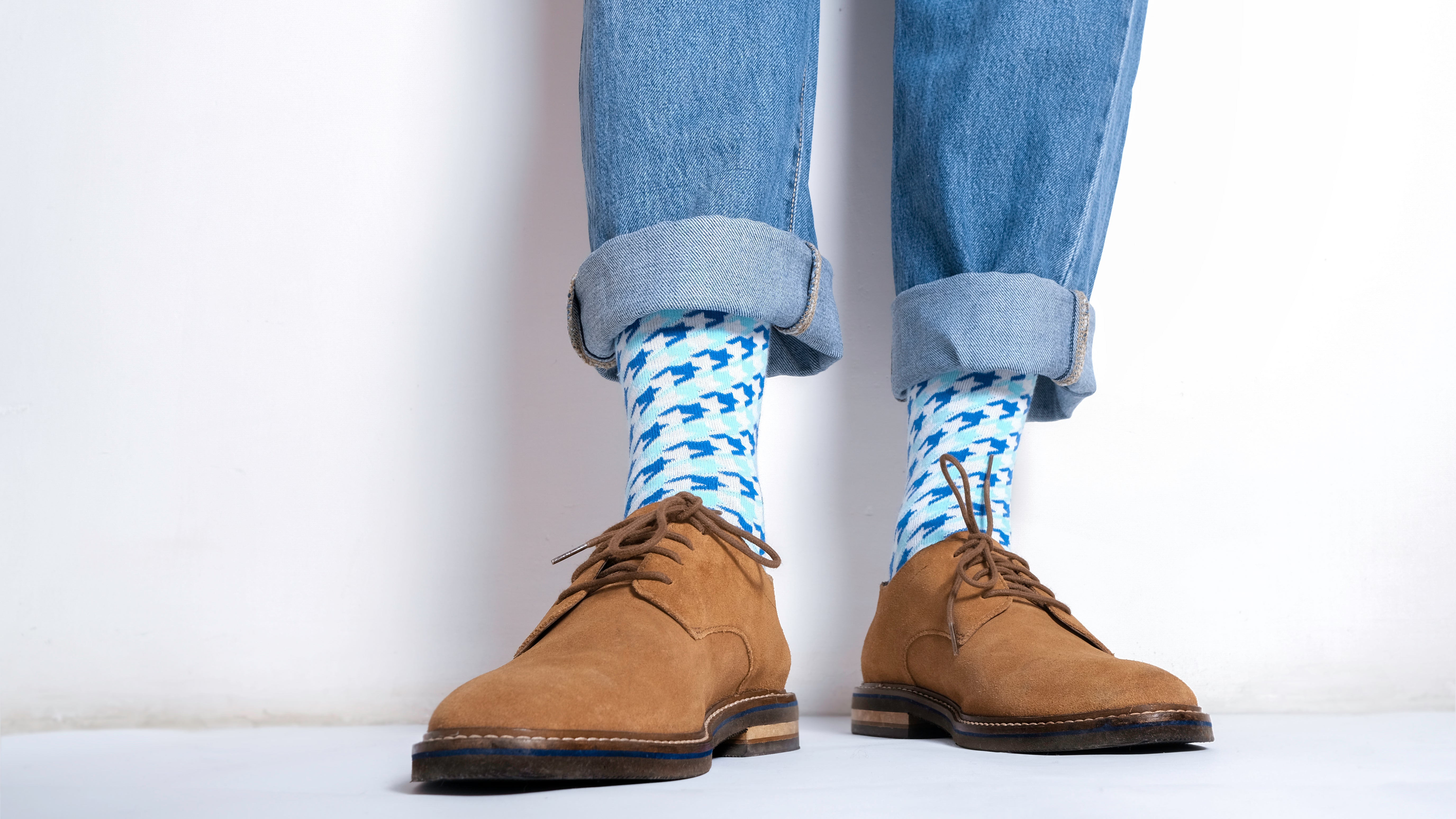 Houndstooth Men's Crew Socks