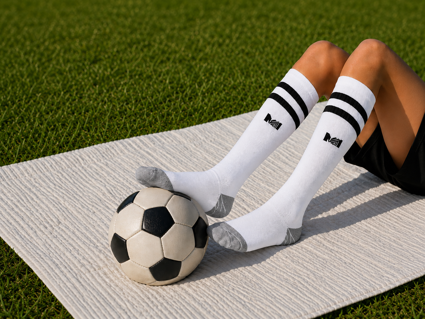 Kids Football Pack of 2 - (White)