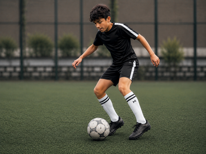 Kids Football Pack of 3 - (Black & White)