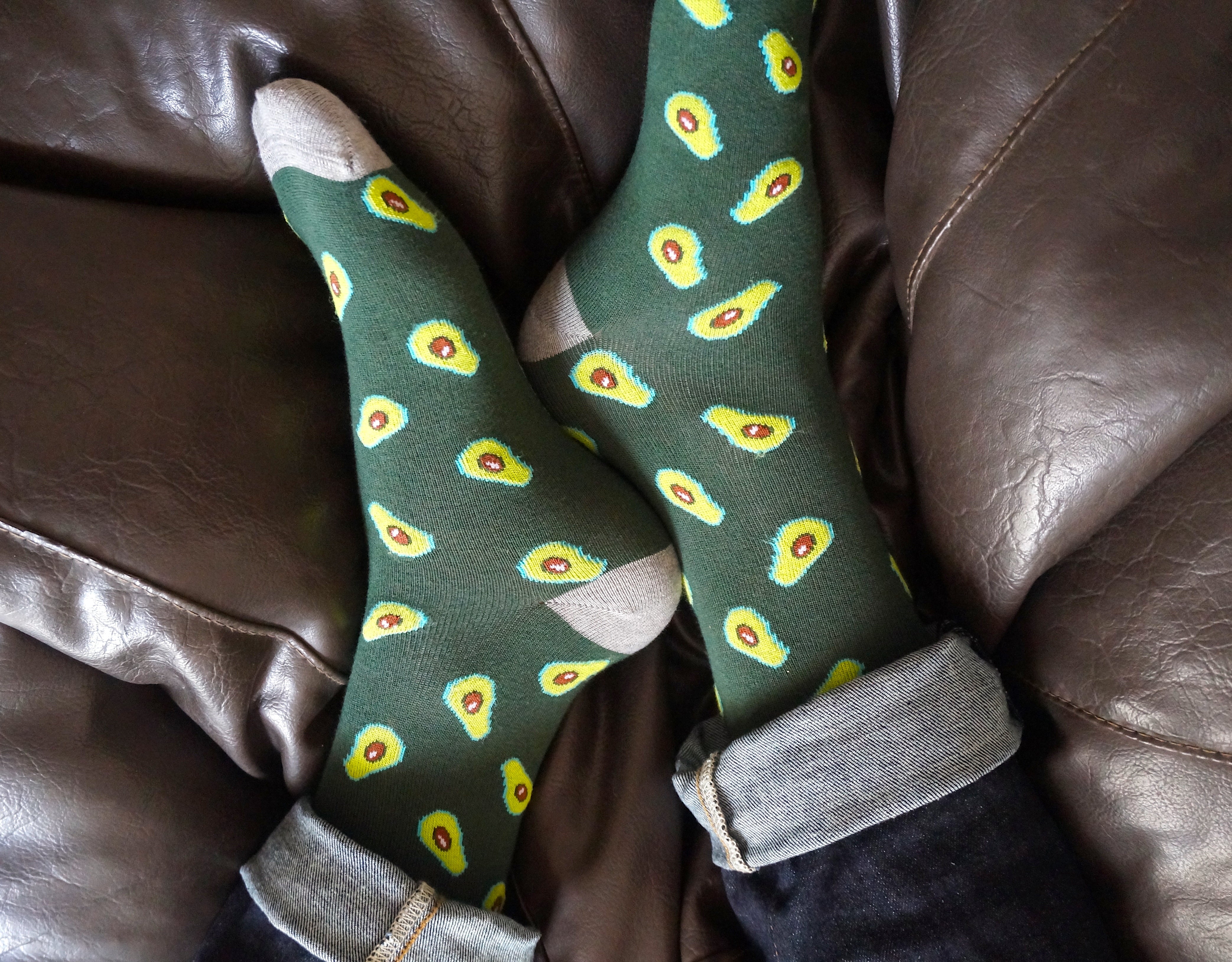 Avocado On Toes Men's Crew Socks