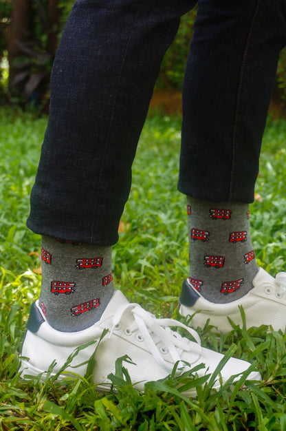 Vibrant Vibe Socks Set-of-3 Crew Socks for Men