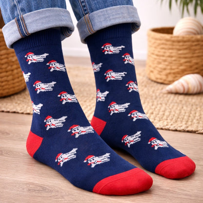 Christmas Boo Men's Crew Socks