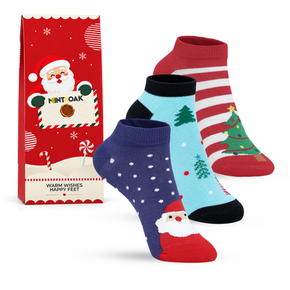 Winter Wonderland Set of 3 Socks for Women - Giftbox Packaging