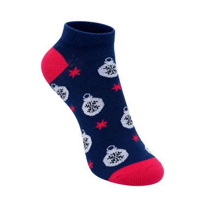 SnowflakeÂ Bauble Ankle Socks for Women