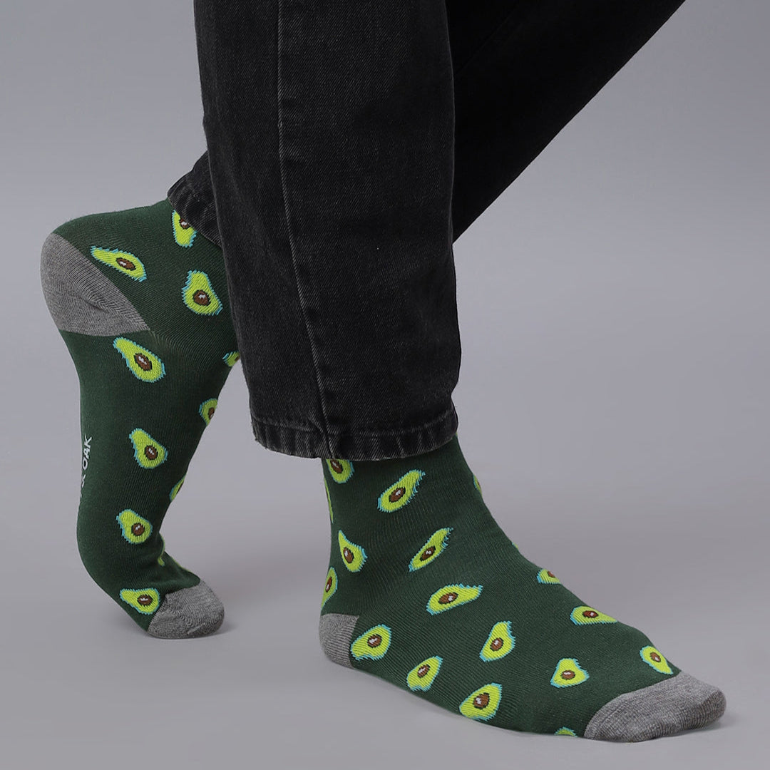 Avocado On Toes Men's Crew Socks