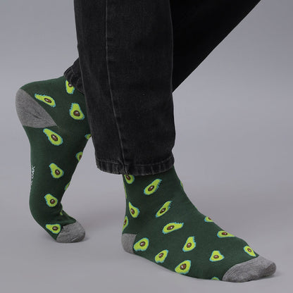 Avocado On Toes Men's Crew Socks