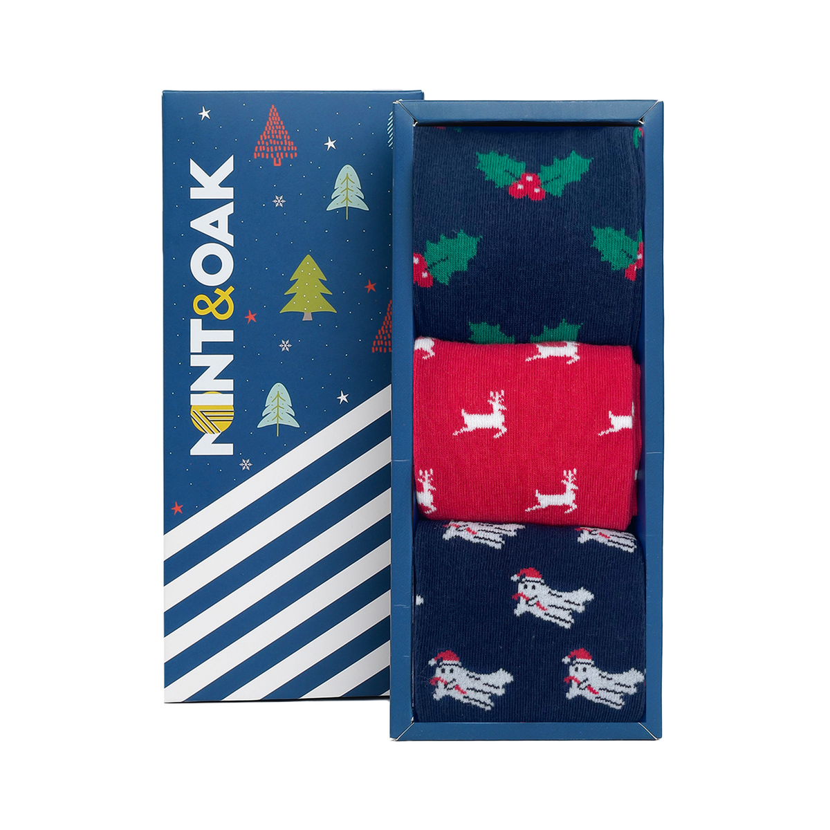 Christmas Classics Set-of-3 Crew Socks for Men