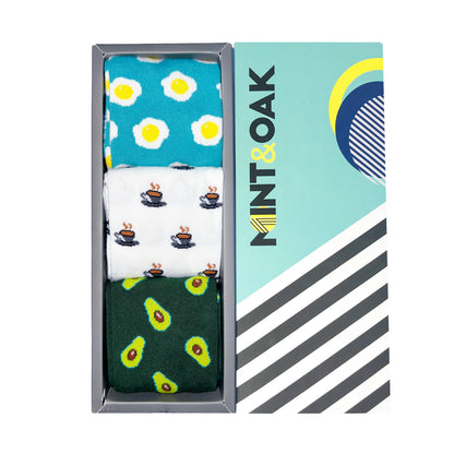 The Perfect Morning Set-of-3 Crew Socks for Men