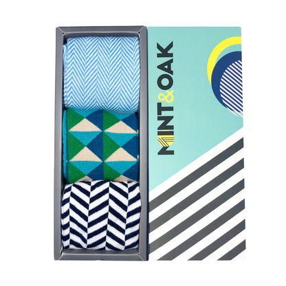 Simply Classic Set-of-3 Crew Socks for Men