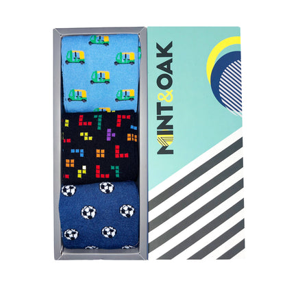 The Daily Driver Set-of-3 Crew Socks for Men