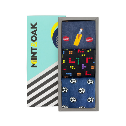 The Game Changer Set-of-3 Crew Socks for Men