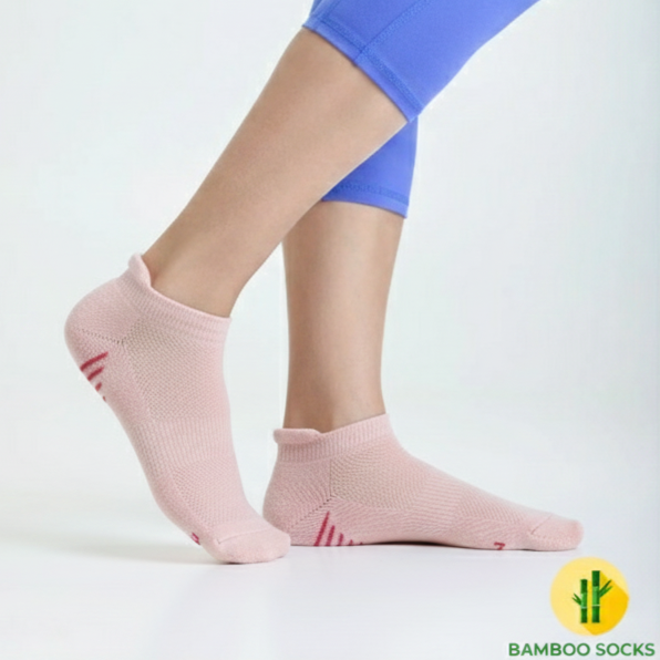 Bamboo Sports Socks For Women - Light Pink