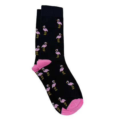 Stand Tall Flamingo Men's Crew Socks