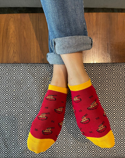 Summer on Your Toes Set-of-3 Ankle Socks for Women