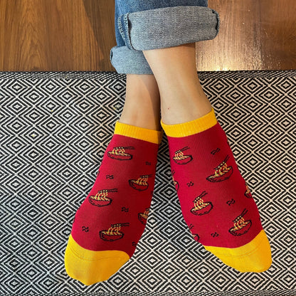 Ramen Bowl Ankle Socks for Women