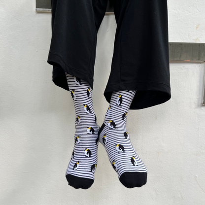 Cool as a Penguin Men's Crew Socks
