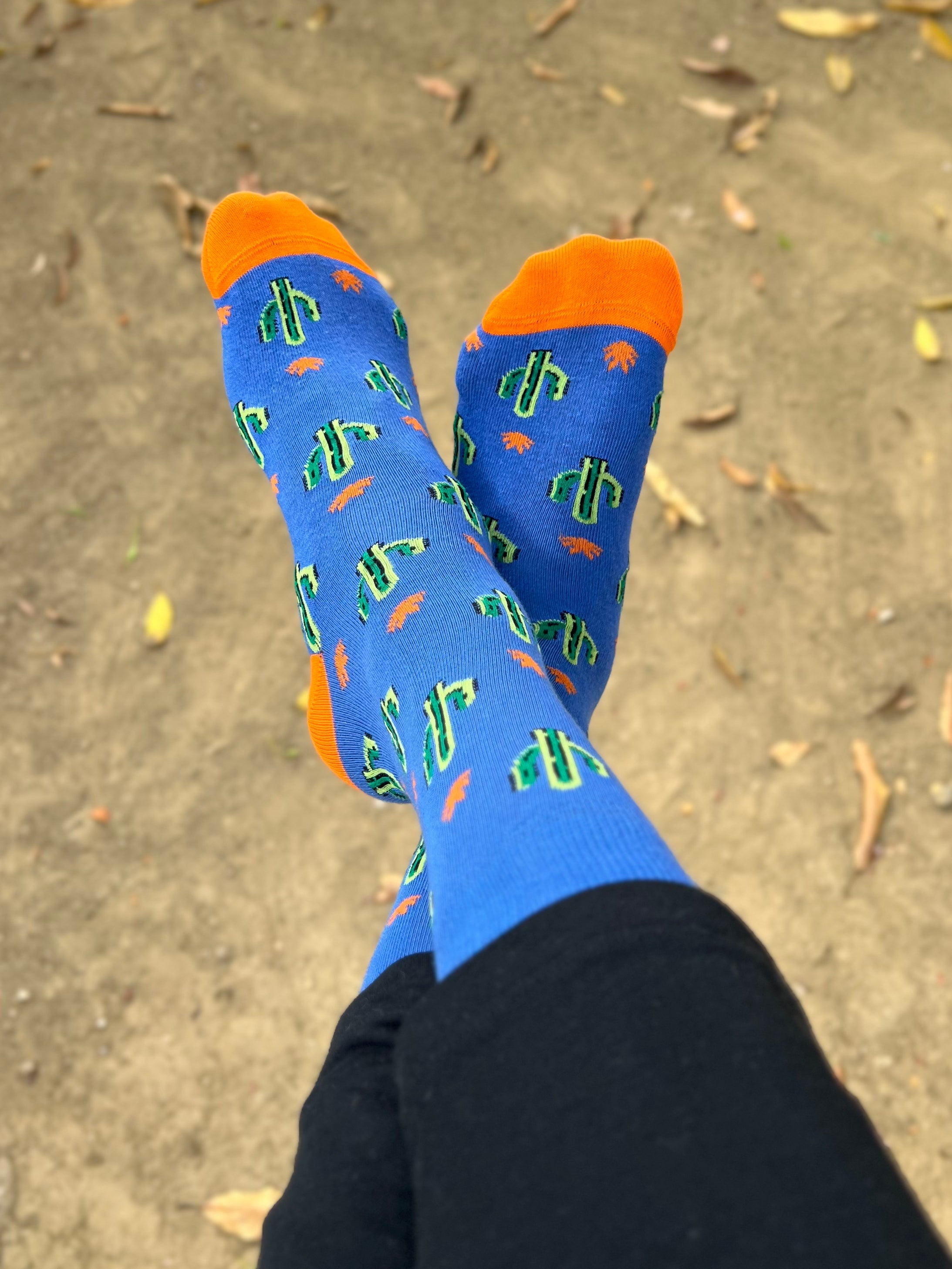 Cactus Vibes Men's Crew Socks