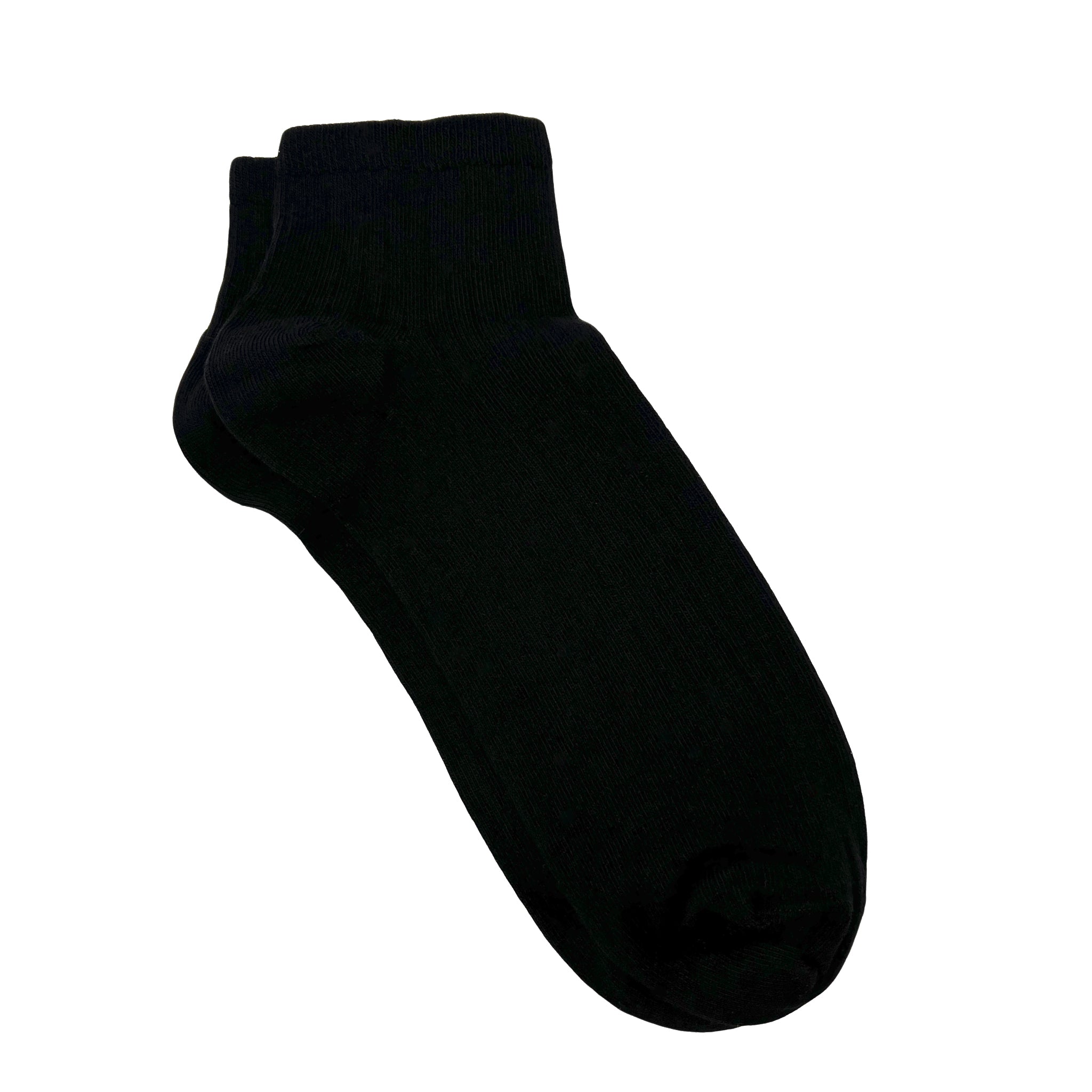Ribbed Ankle Socks For Men - Black