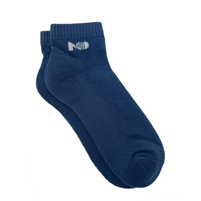 Cushioned Terry Sports Ankle Socks for Men - Airforce Blue