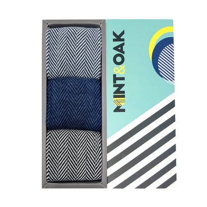 Herring Essentials Set-of-3 Crew Socks for Men