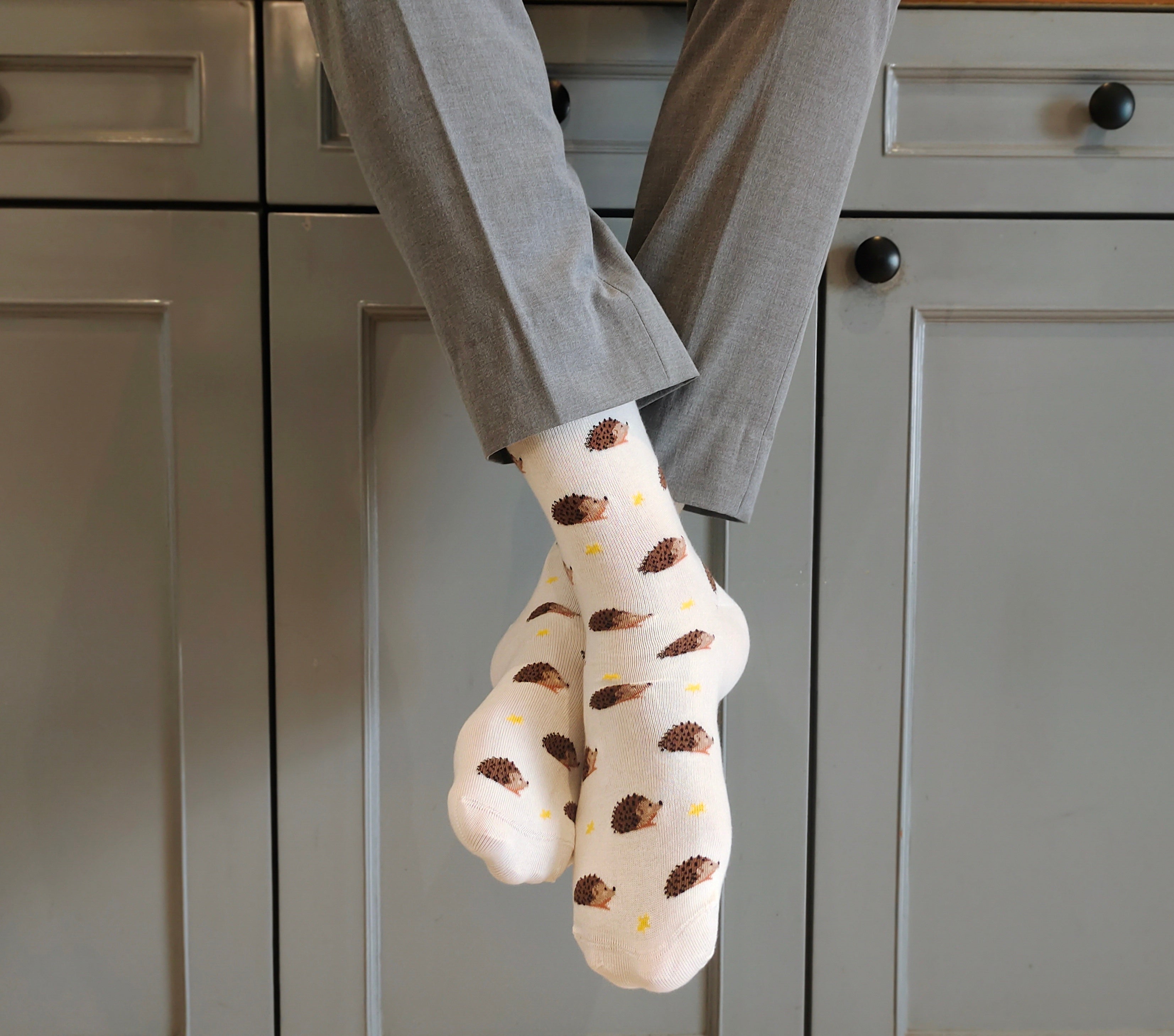 Feet Fiesta Set-of-3 Crew Socks for Men