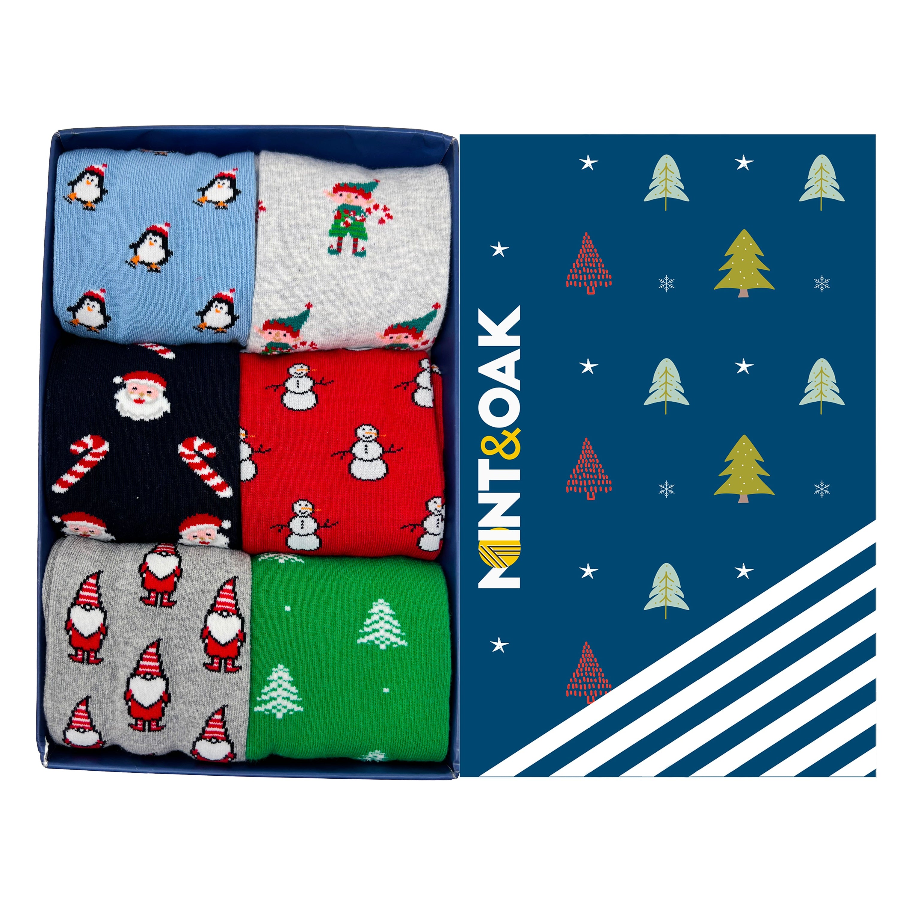 Elf Toes Trio Set-of-6 Crew Socks for Men