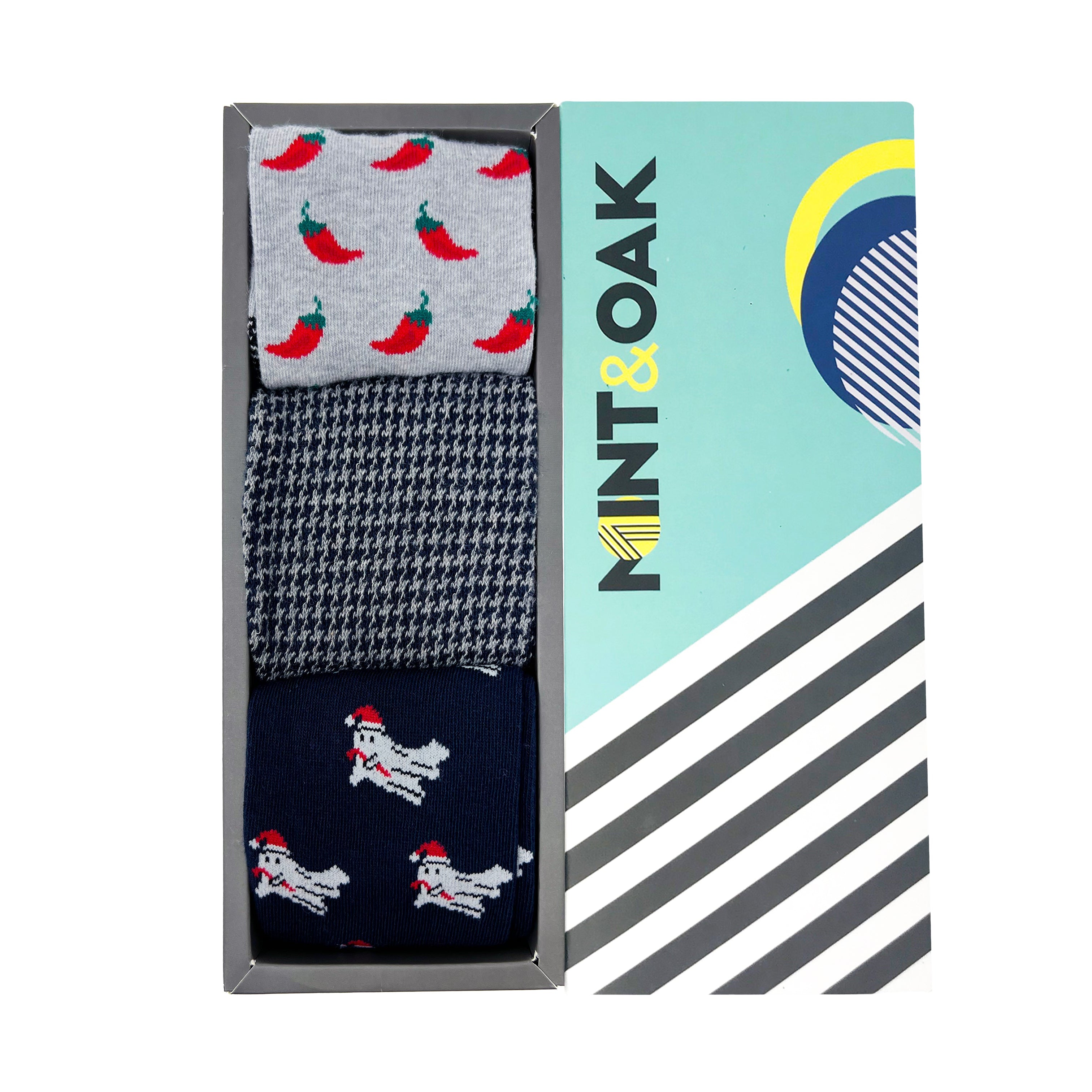 Comfy Set-of-3 Crew Socks for Men