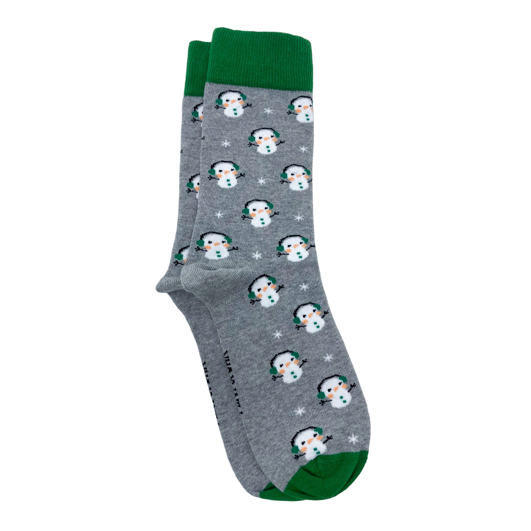 Groovy Snowman Men's Crew Socks