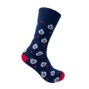 Snowflake Bauble Socks For Men
